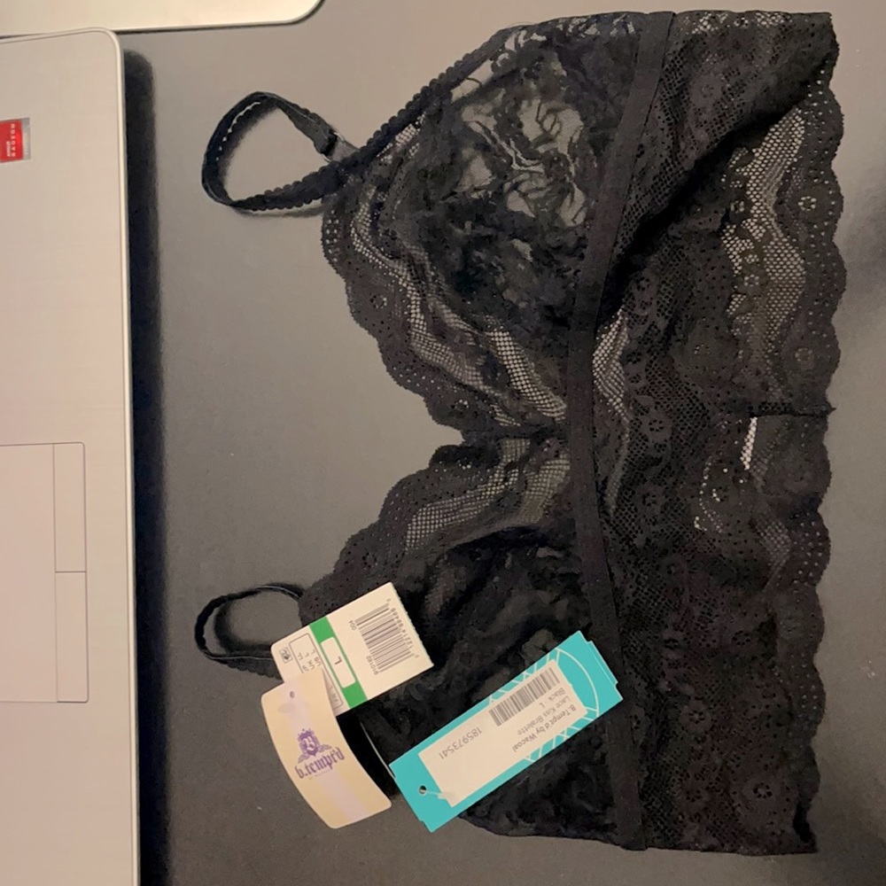 Bralette size large color black stitch fix b tempt d by wacoal